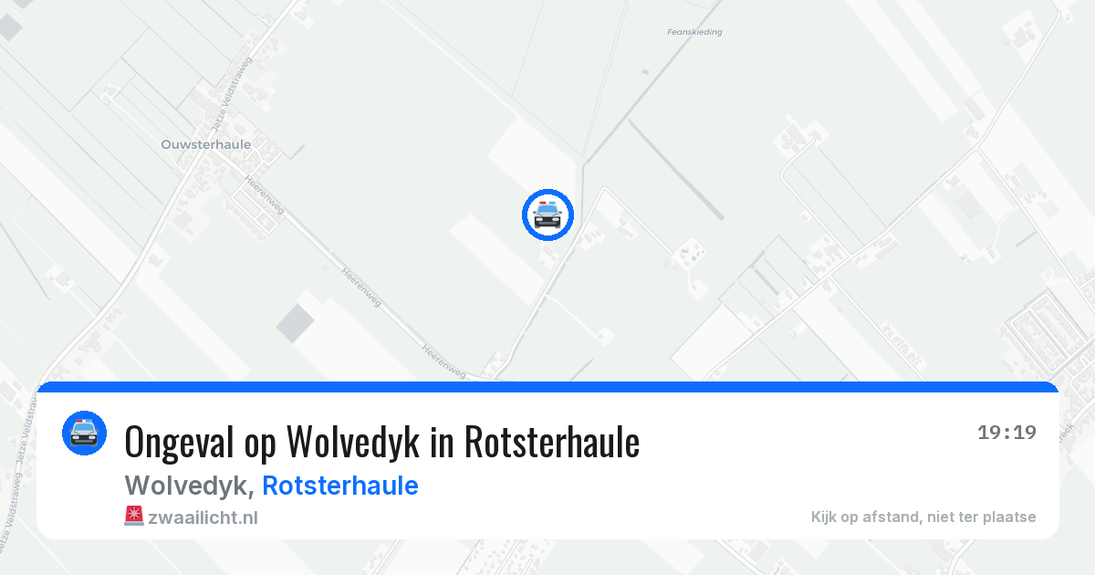 Ongeval op Wolvedyk in Rotsterhaule — 28 jan 2026