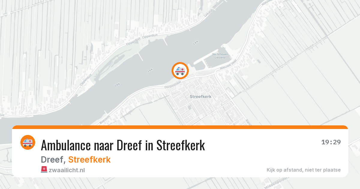 Ambulance naar Dreef in Streefkerk — 30 mei 2026