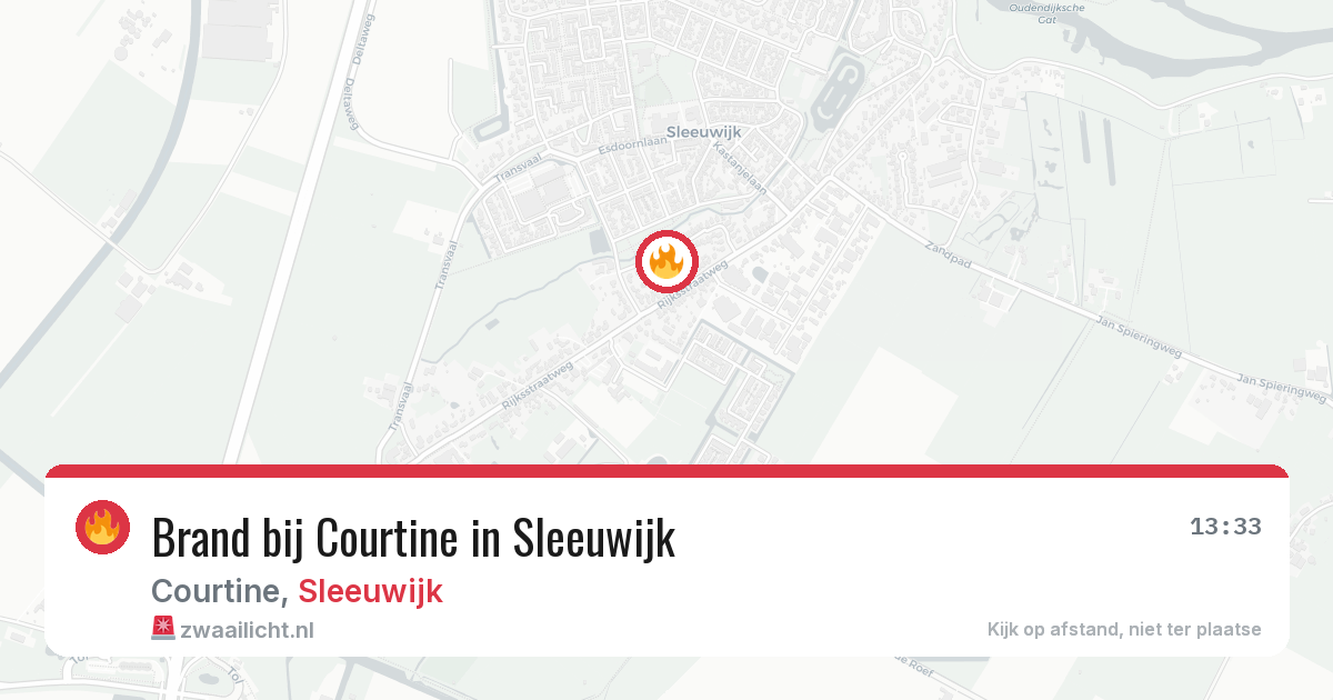 Brand bij Courtine in Sleeuwijk — 28 jul 2026
