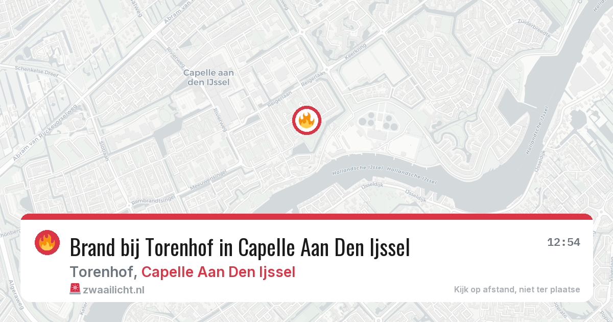 Brand bij Torenhof in Capelle Aan Den Ijssel — 19 jul 2026