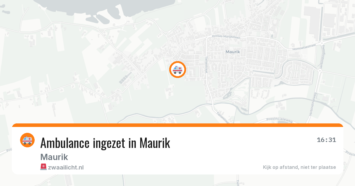 Ambulance ingezet in Maurik — 12 aug 2026