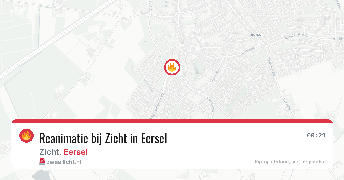 Reanimatie bij Zicht in Eersel — 22 jun 2026
