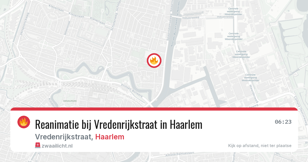 Reanimatie bij Vredenrijkstraat in Haarlem — 29 jun 2026