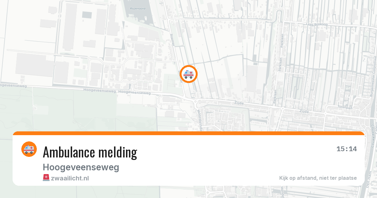 Ambulance melding — 1 aug 2026