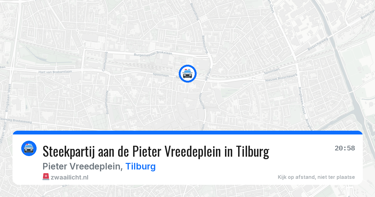 Steekpartij aan de Pieter Vreedeplein in Tilburg — 27 jun 2026