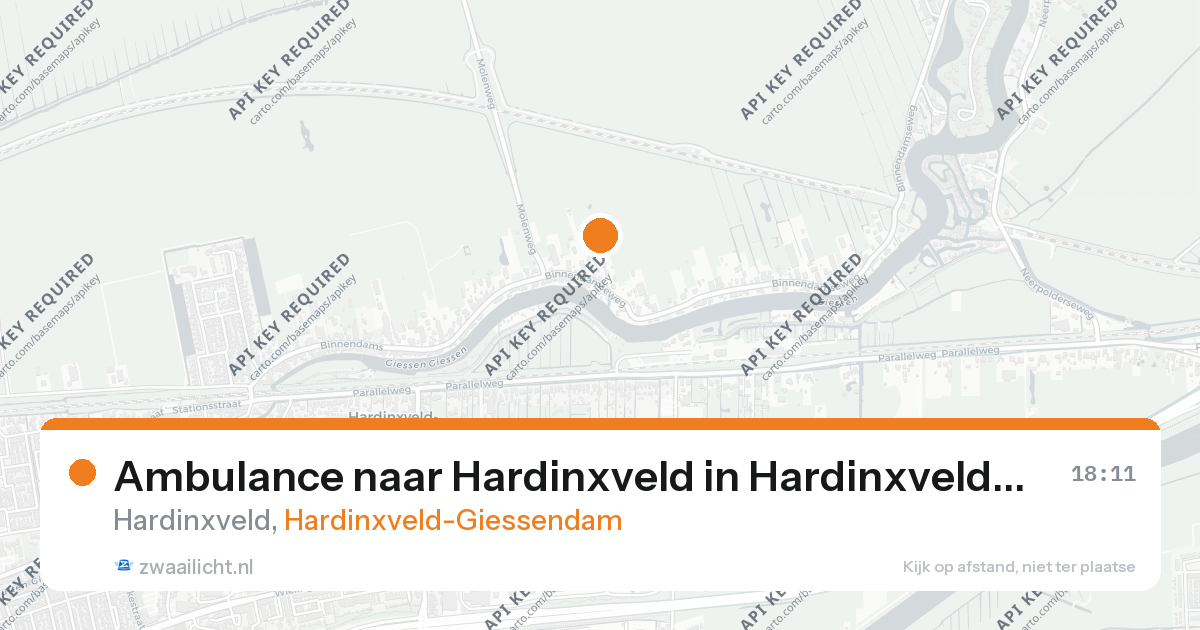 Ambulance naar Hardinxveld in Hardinxveld-Giessendam — 26 aug 2026