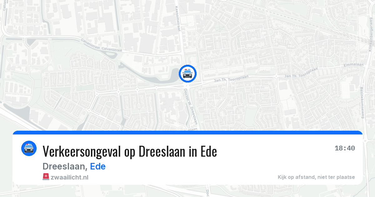Verkeersongeval op Dreeslaan in Ede — 13 jul 2026