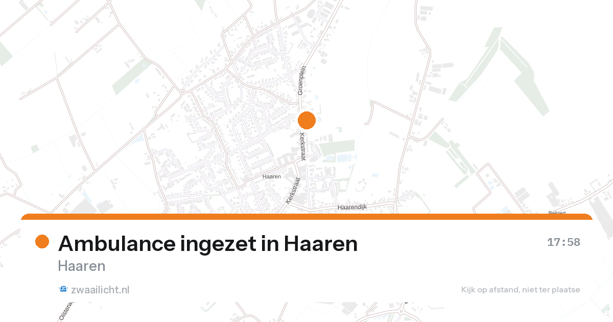 Ambulance ingezet in Haaren — 28 jun 2026