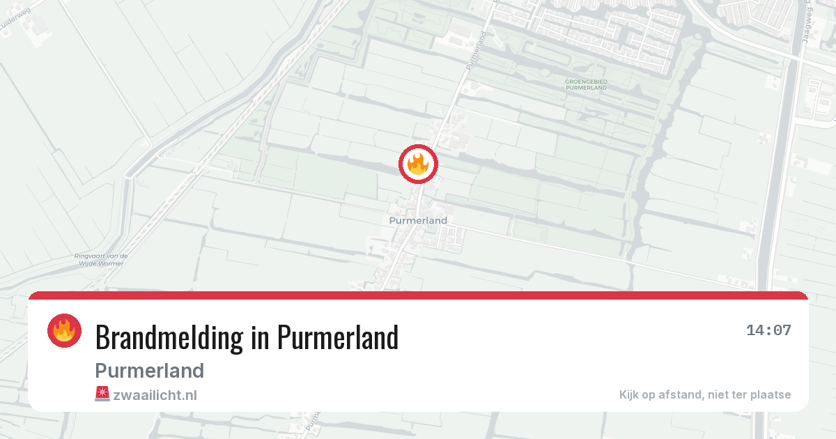 Brandmelding in Purmerland — 28 jul 2026