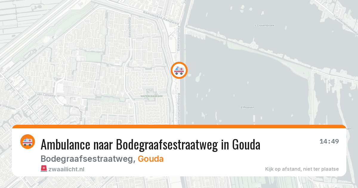 Ambulance naar Bodegraafsestraatweg in Gouda — 25 mei 2026