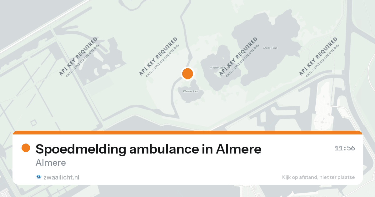 Spoedmelding ambulance in Almere — 26 aug 2026