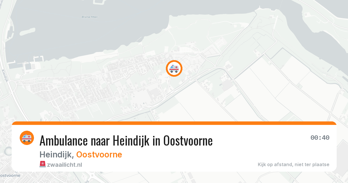 Ambulance naar Heindijk in Oostvoorne — 13 jul 2026