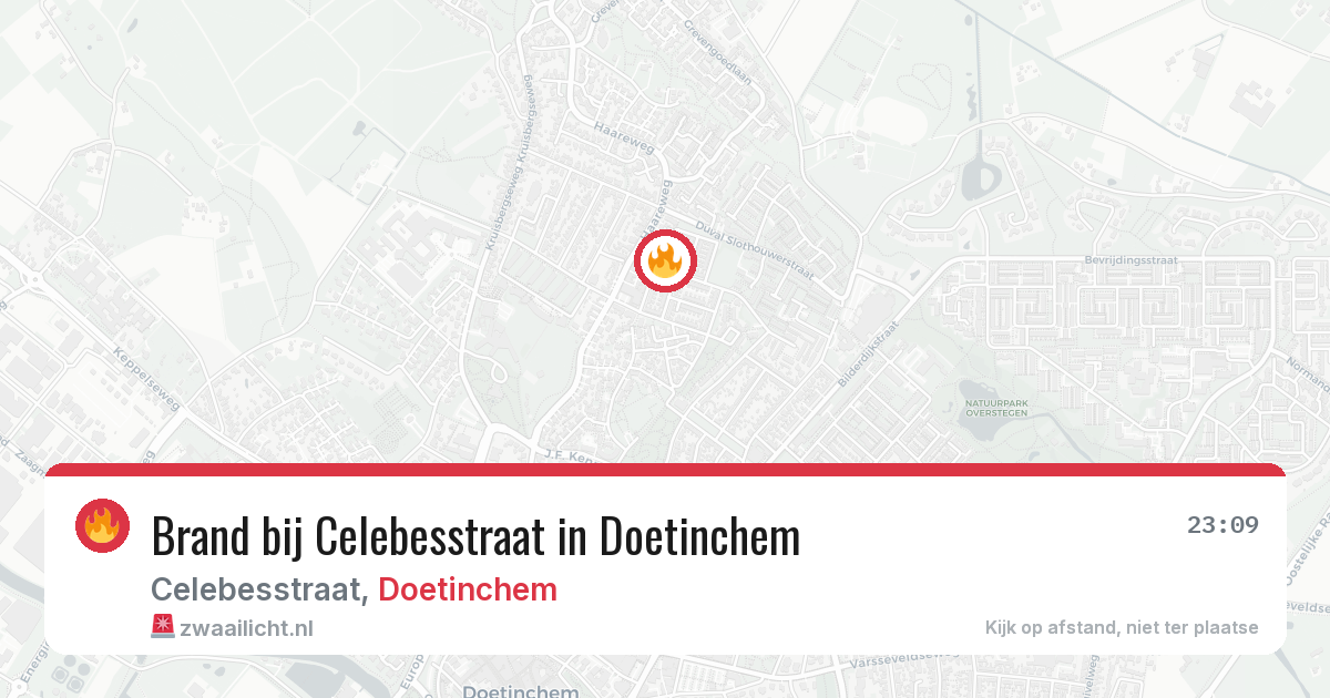 Brand bij Celebesstraat in Doetinchem — 23 mei 2026
