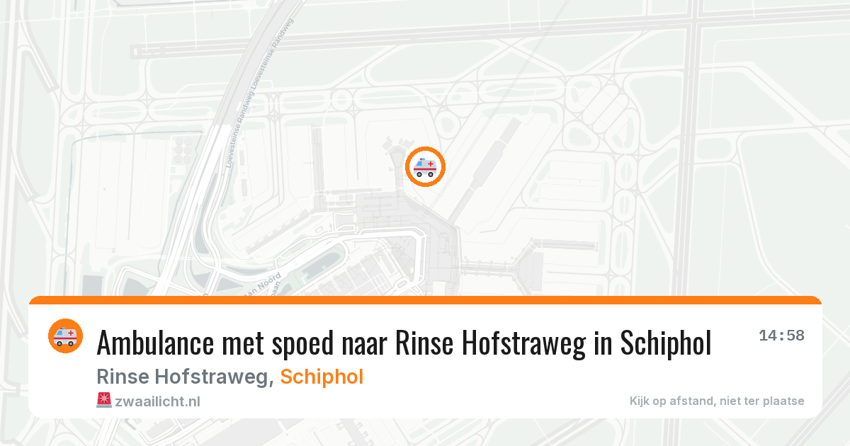 Ambulance met spoed naar Rinse Hofstraweg in Schiphol — 19 jan 2026