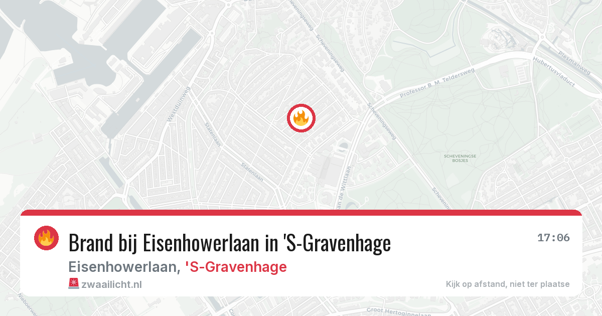 Brand bij Eisenhowerlaan in 'S-Gravenhage — 7 apr 2026