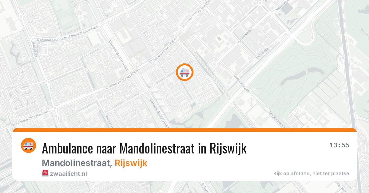 Ambulance naar Mandolinestraat in Rijswijk — 29 mei 2026