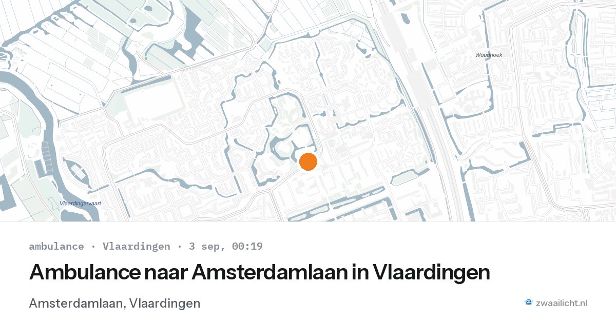 Ambulance naar Amsterdamlaan in Vlaardingen — 2 sep 2026
