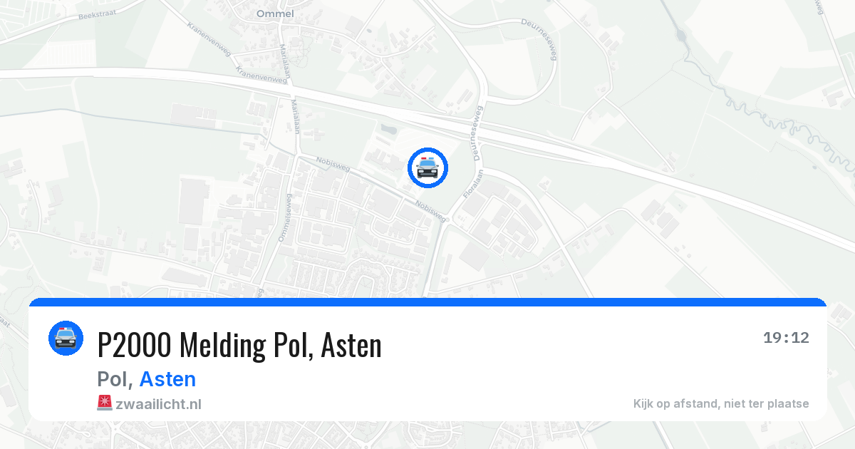 P2000 Melding Pol, Asten — 12 feb 2026