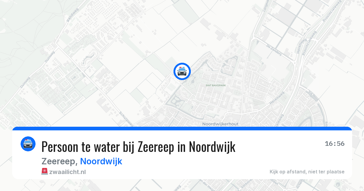 Persoon te water bij Zeereep in Noordwijk — 9 aug 2026
