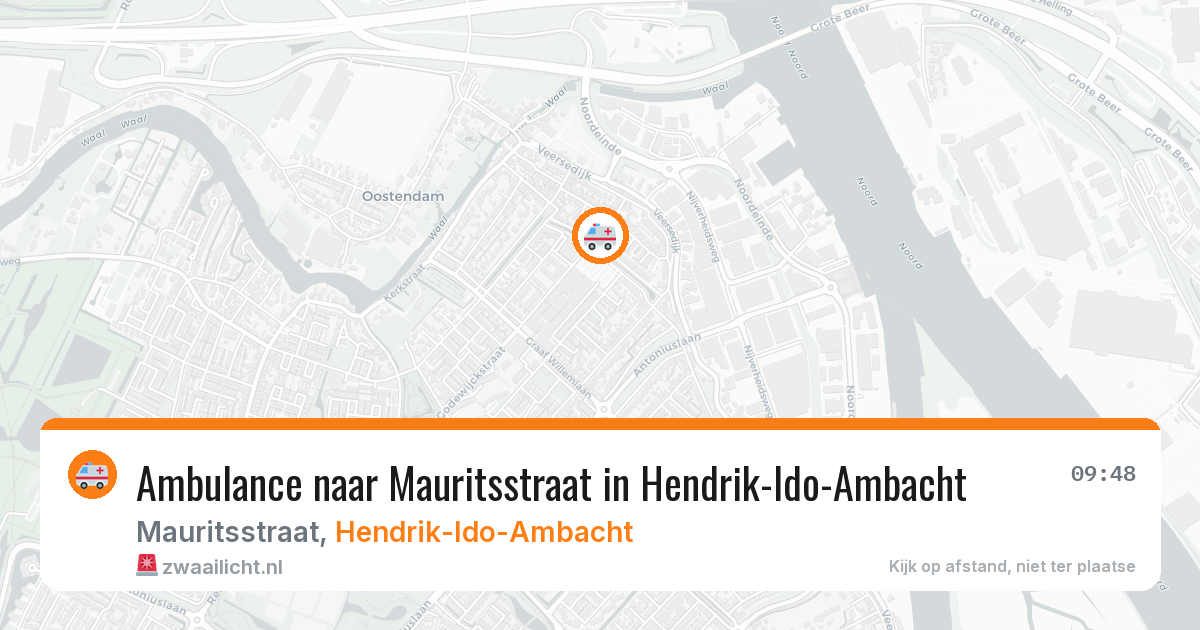 Ambulance naar Mauritsstraat in Hendrik-Ido-Ambacht — 26 mei 2026