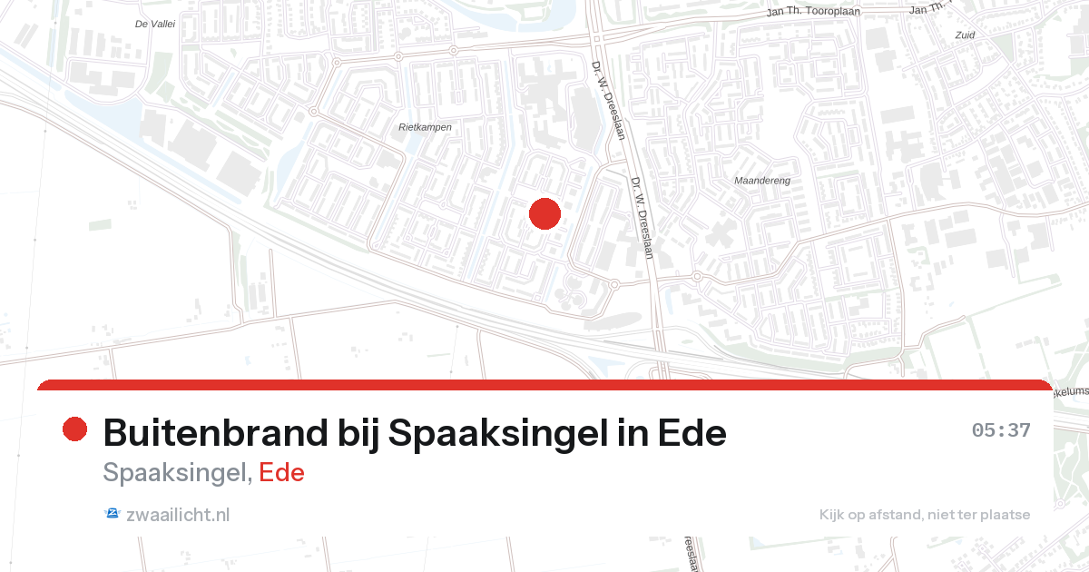 Buitenbrand bij Spaaksingel in Ede — 27 aug 2026