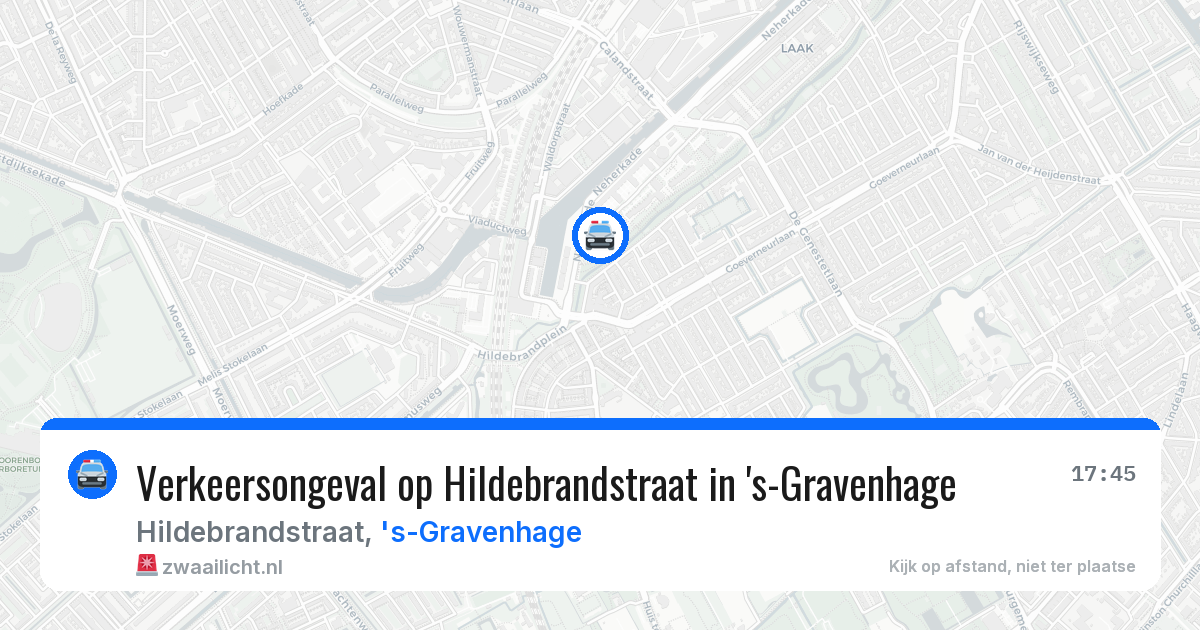 Verkeersongeval op Hildebrandstraat in 's-Gravenhage — 1 aug 2026