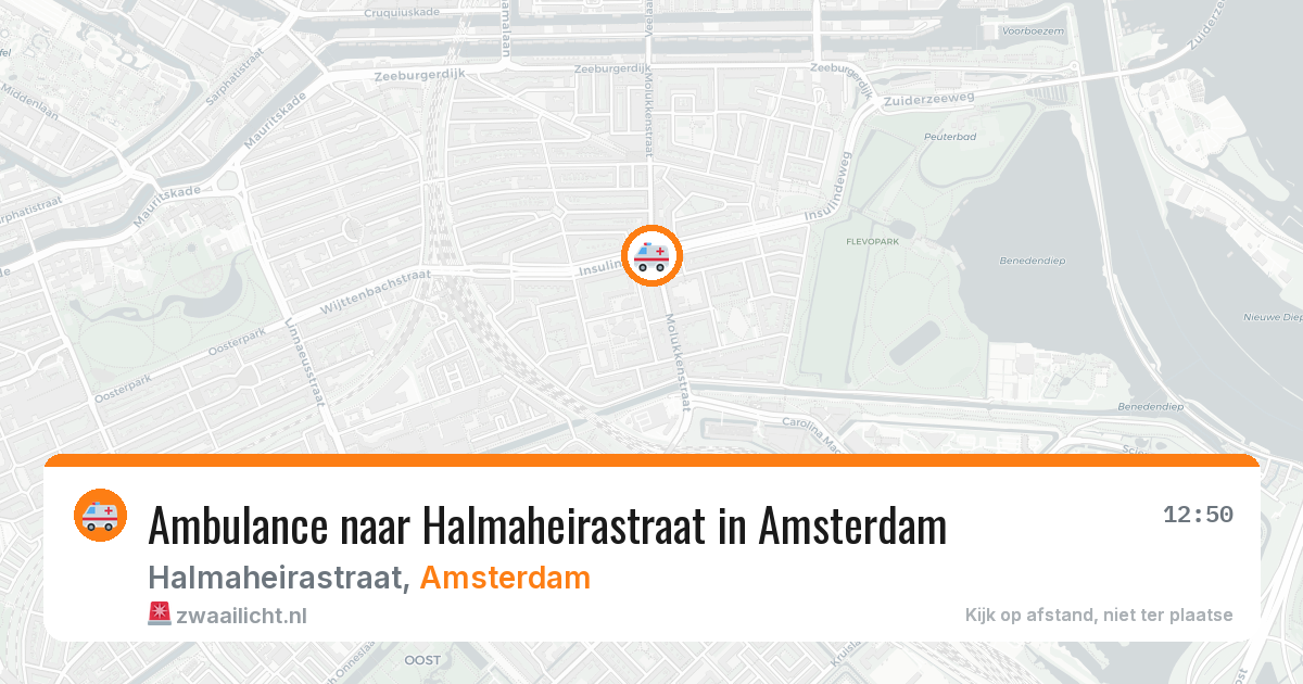 Ambulance naar Halmaheirastraat in Amsterdam — 14 apr 2026