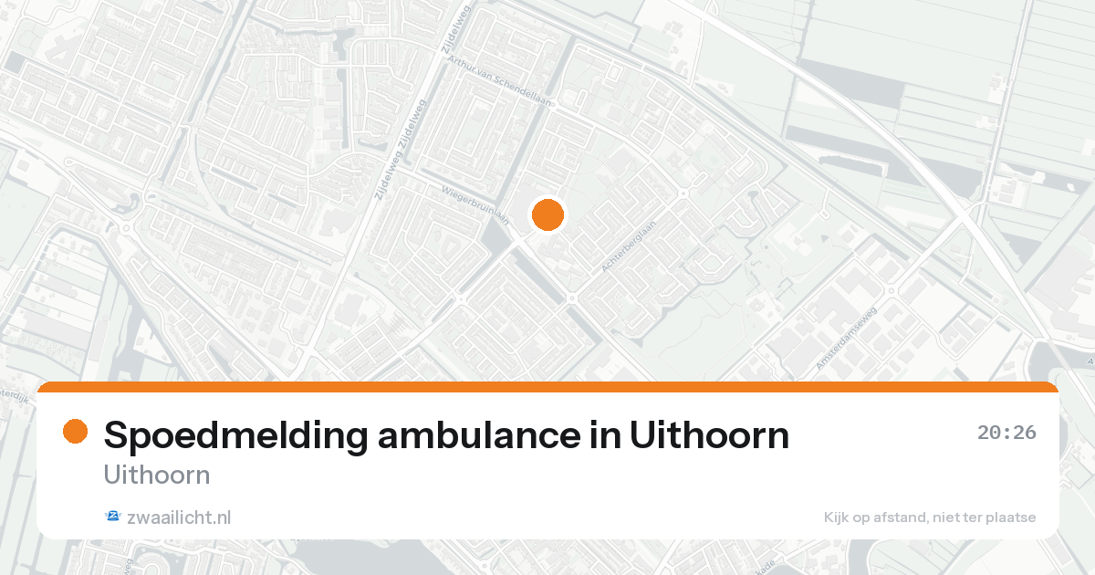Spoedmelding ambulance in Uithoorn — 31 jan 2026