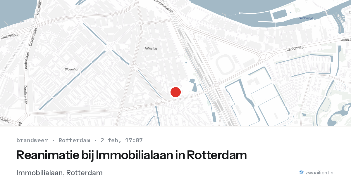 Reanimatie bij Immobilialaan in Rotterdam — 2 feb 2026