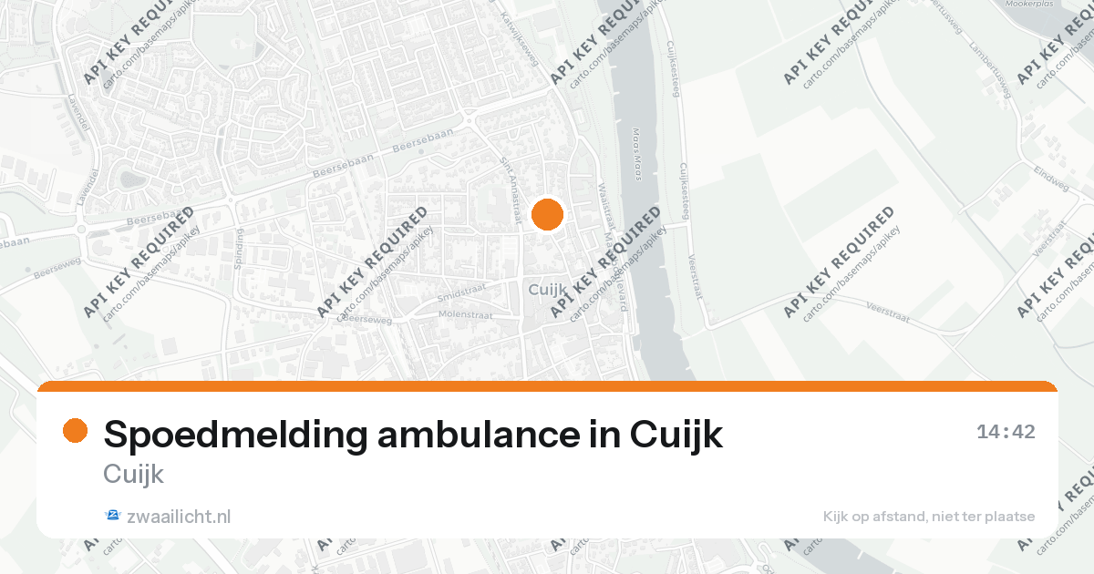 Spoedmelding ambulance in Cuijk — 28 jun 2026