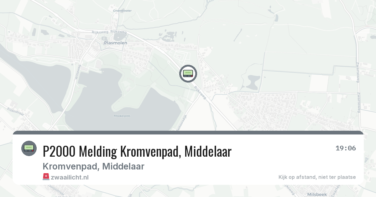 P2000 Melding Kromvenpad, Middelaar — 25 jun 2026