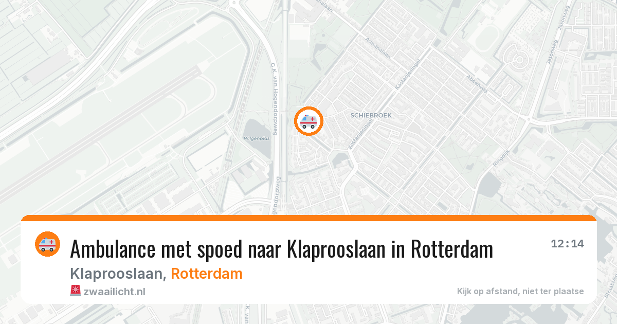 Ambulance met spoed naar Klaprooslaan in Rotterdam — 17 mrt 2026