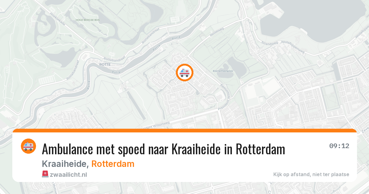 Ambulance met spoed naar Kraaiheide in Rotterdam — 19 mei 2026