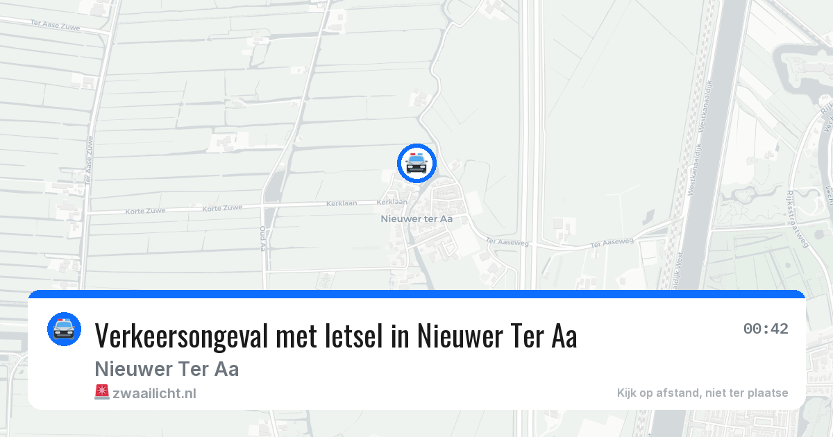 Verkeersongeval met letsel in Nieuwer Ter Aa — 24 jun 2026