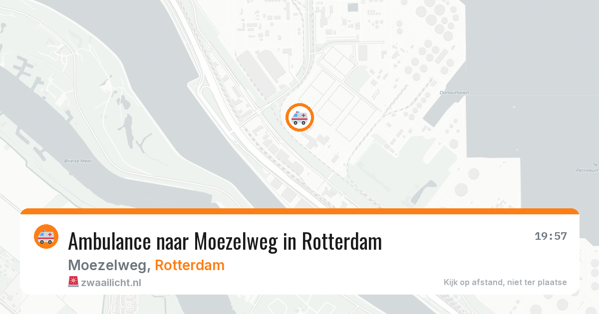 Ambulance naar Moezelweg in Rotterdam — 10 aug 2026