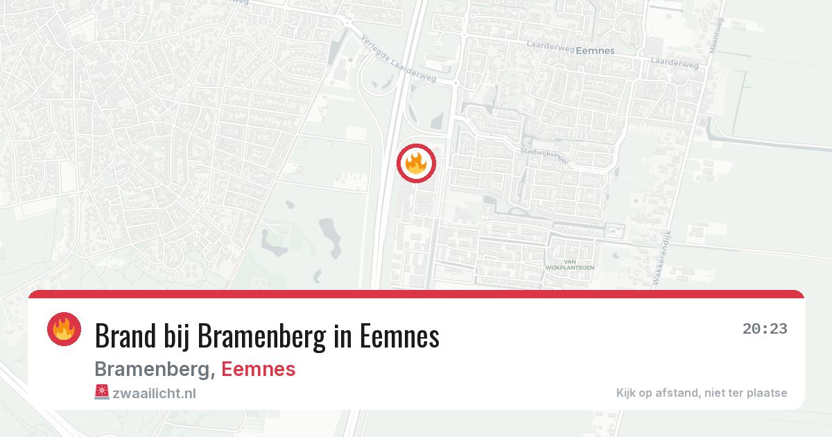 Brand bij Bramenberg in Eemnes — 9 jun 2026