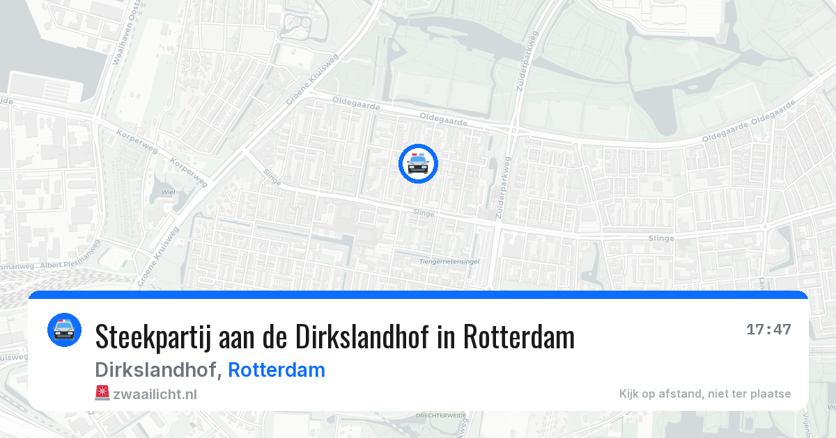 Steekpartij aan de Dirkslandhof in Rotterdam — 4 apr 2026