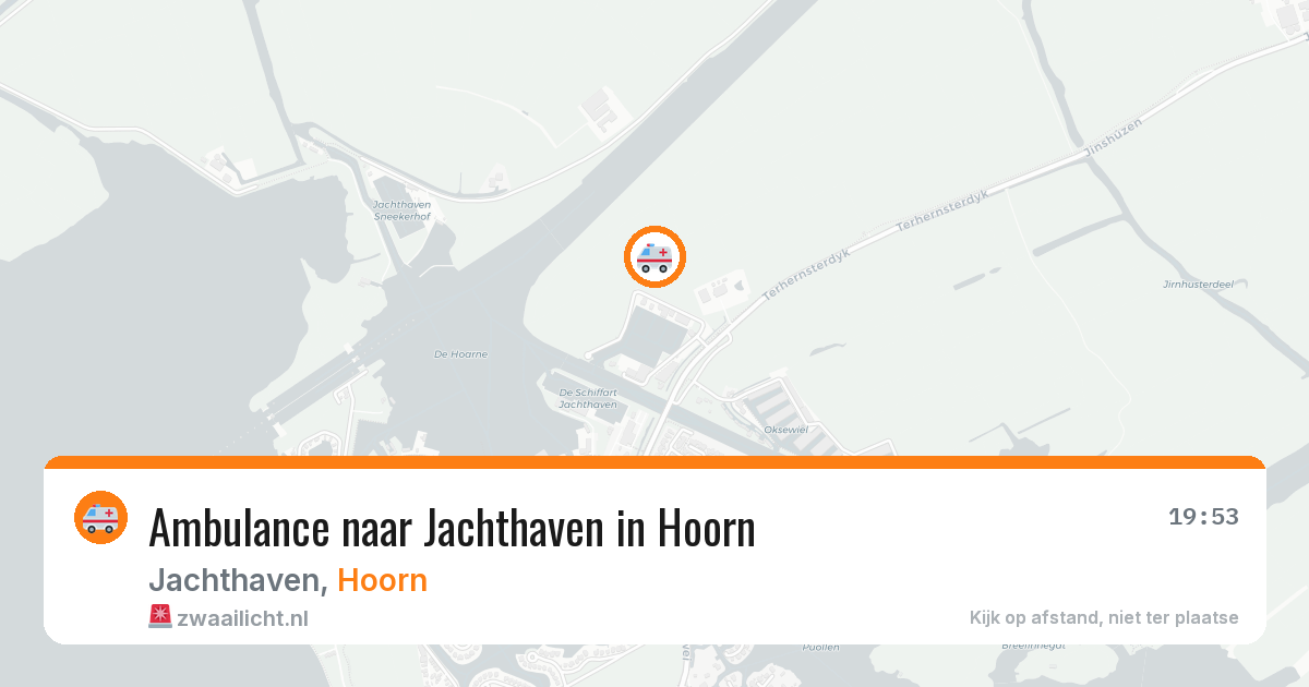 Ambulance naar Jachthaven in Hoorn — 6 aug 2026