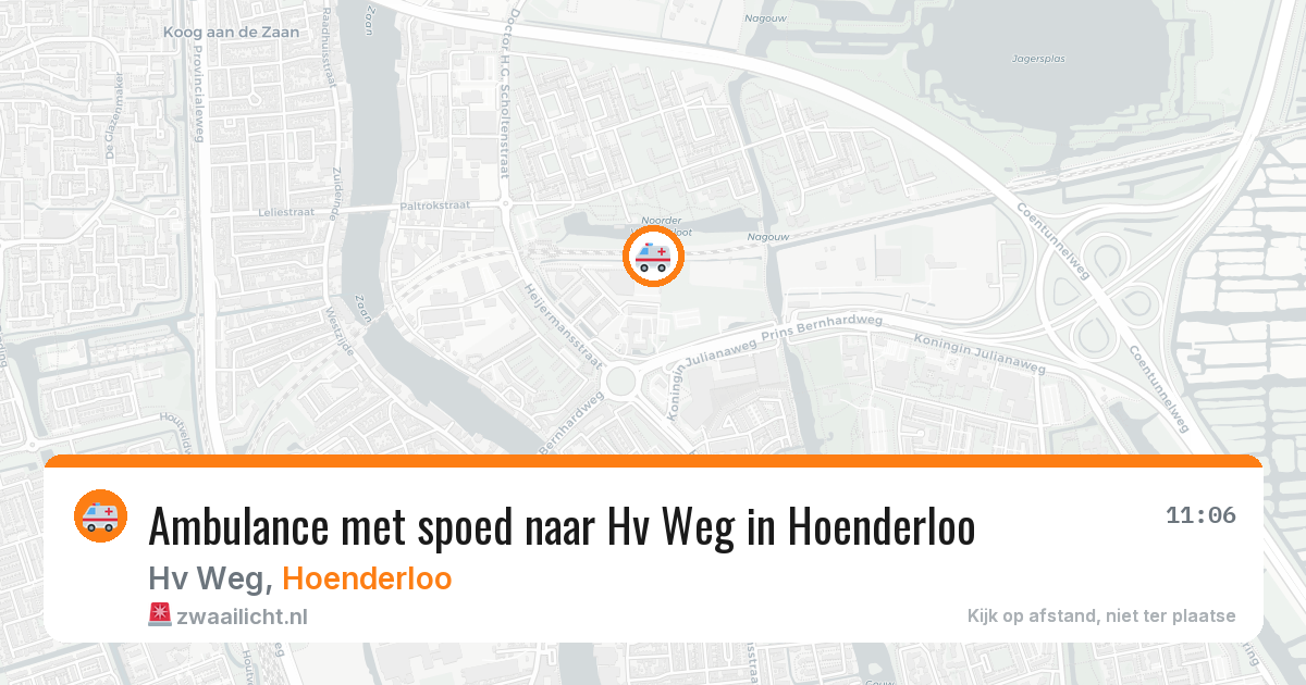 Ambulance met spoed naar Hv Weg in Hoenderloo — 26 mei 2026
