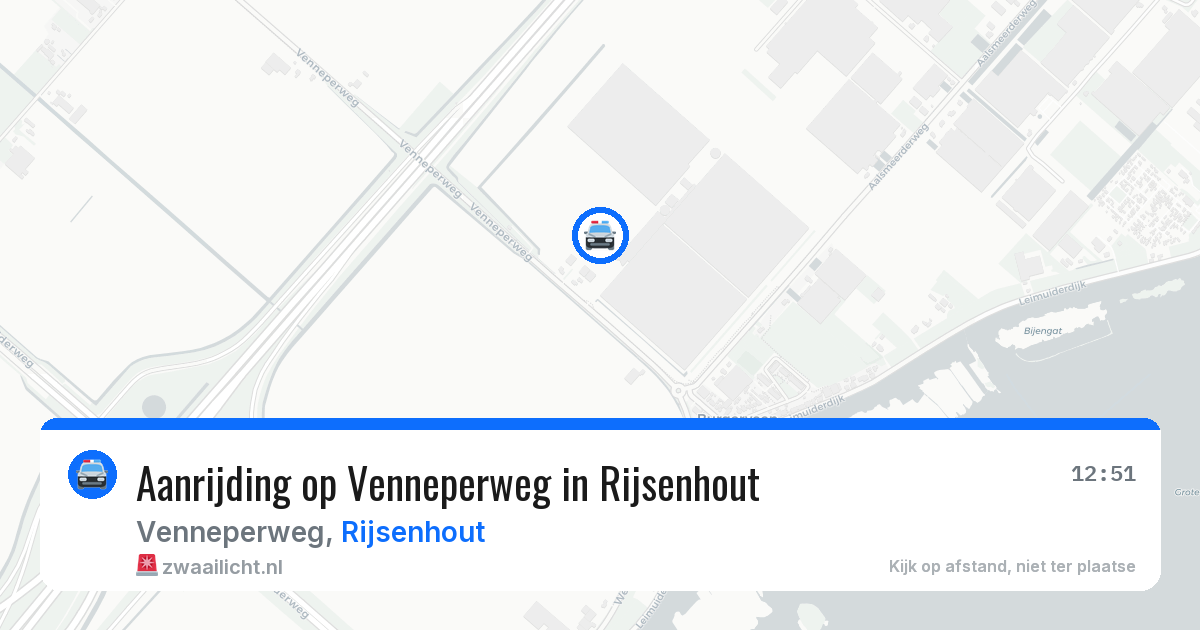 Aanrijding op Venneperweg in Rijsenhout — 3 aug 2026