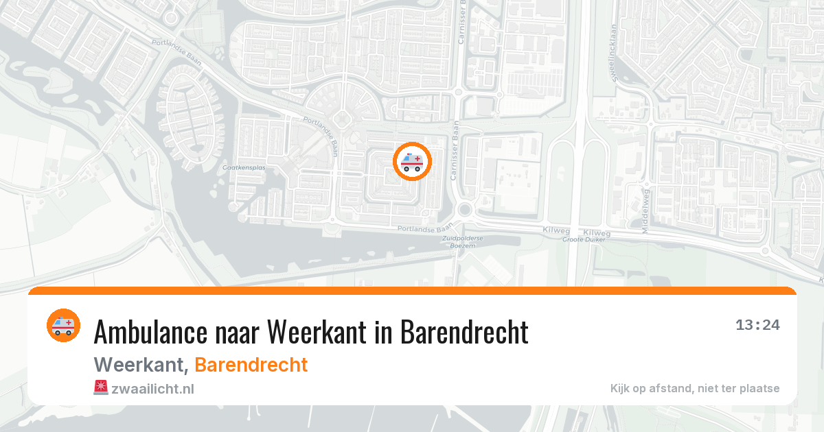 Ambulance naar Weerkant in Barendrecht — 5 aug 2026