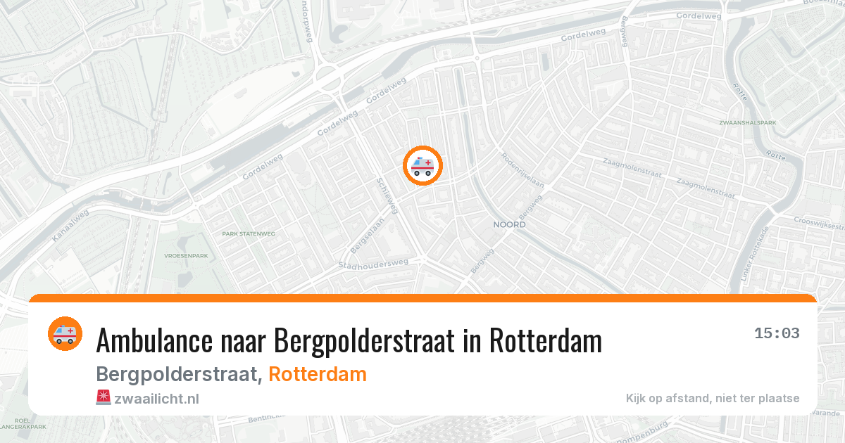 Ambulance naar Bergpolderstraat in Rotterdam — 26 jul 2026