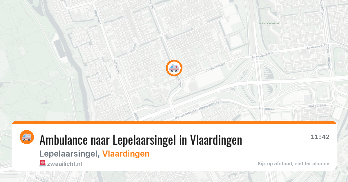 Ambulance naar Lepelaarsingel in Vlaardingen — 6 aug 2026