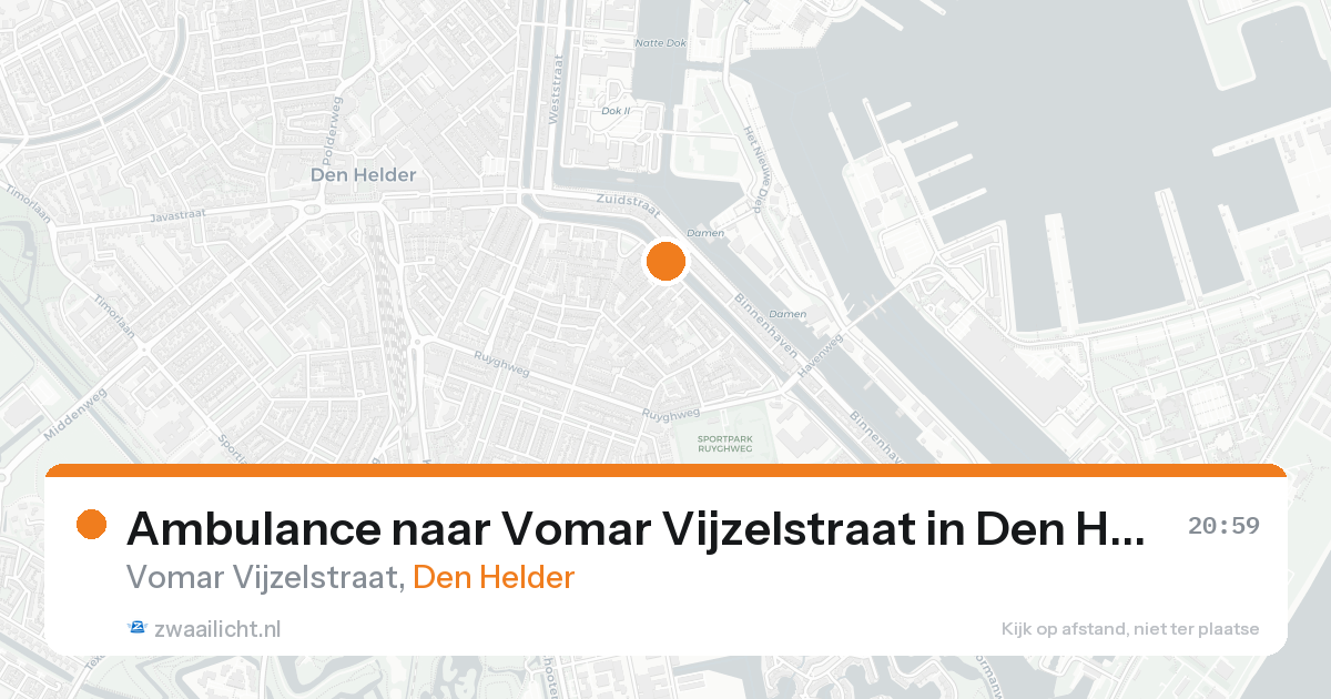 Ambulance naar Vomar Vijzelstraat in Den Helder — 31 jan 2026