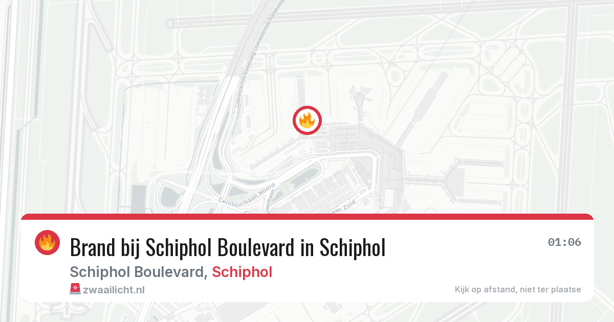 Brand bij Schiphol Boulevard in Schiphol — 26 mei 2026