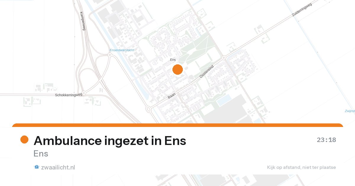 Ambulance ingezet in Ens — 7 feb 2026