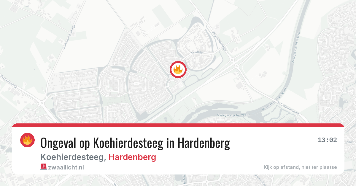 Ongeval op Koehierdesteeg in Hardenberg — 20 jun 2026