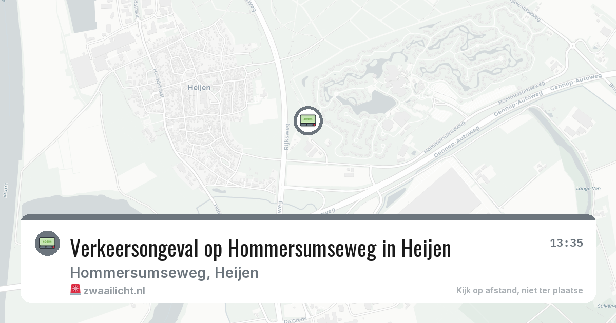 Verkeersongeval op Hommersumseweg in Heijen — 25 feb 2026