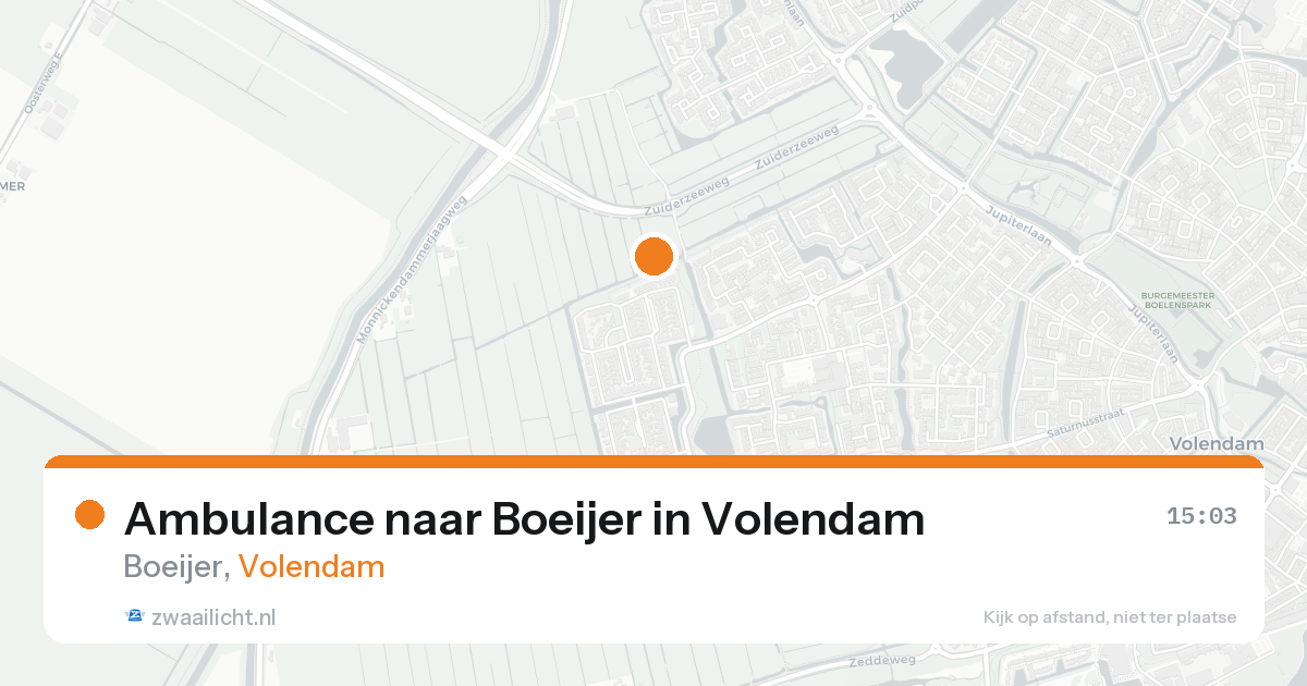 Ambulance naar Boeijer in Volendam — 7 feb 2026