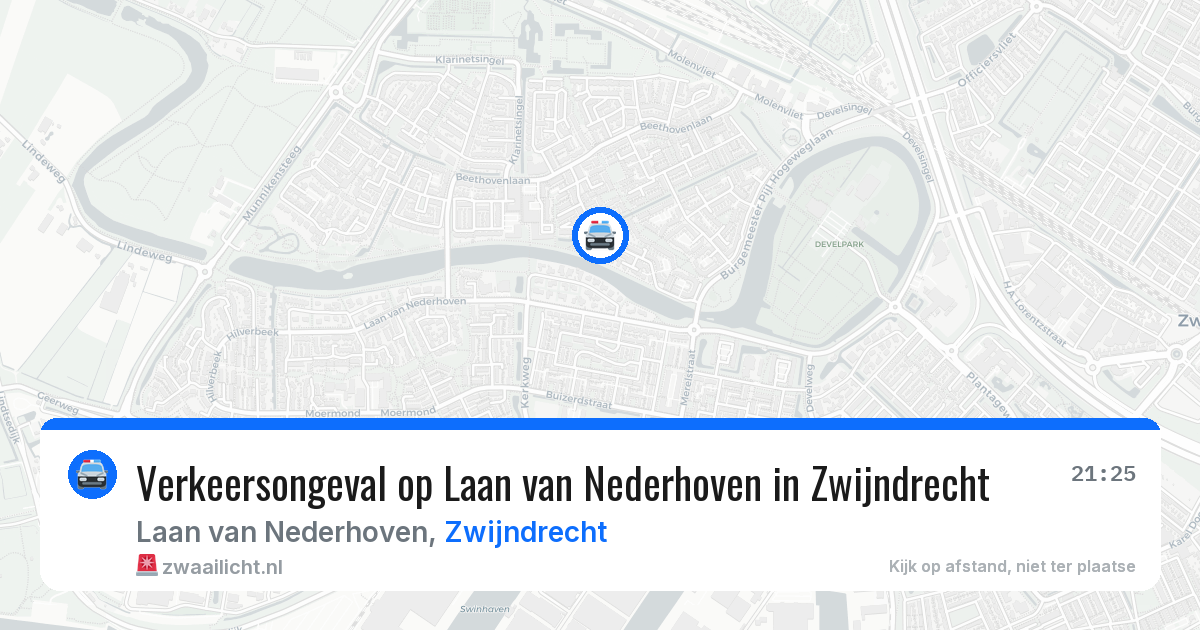 Verkeersongeval op Laan van Nederhoven in Zwijndrecht — 5 mei 2026